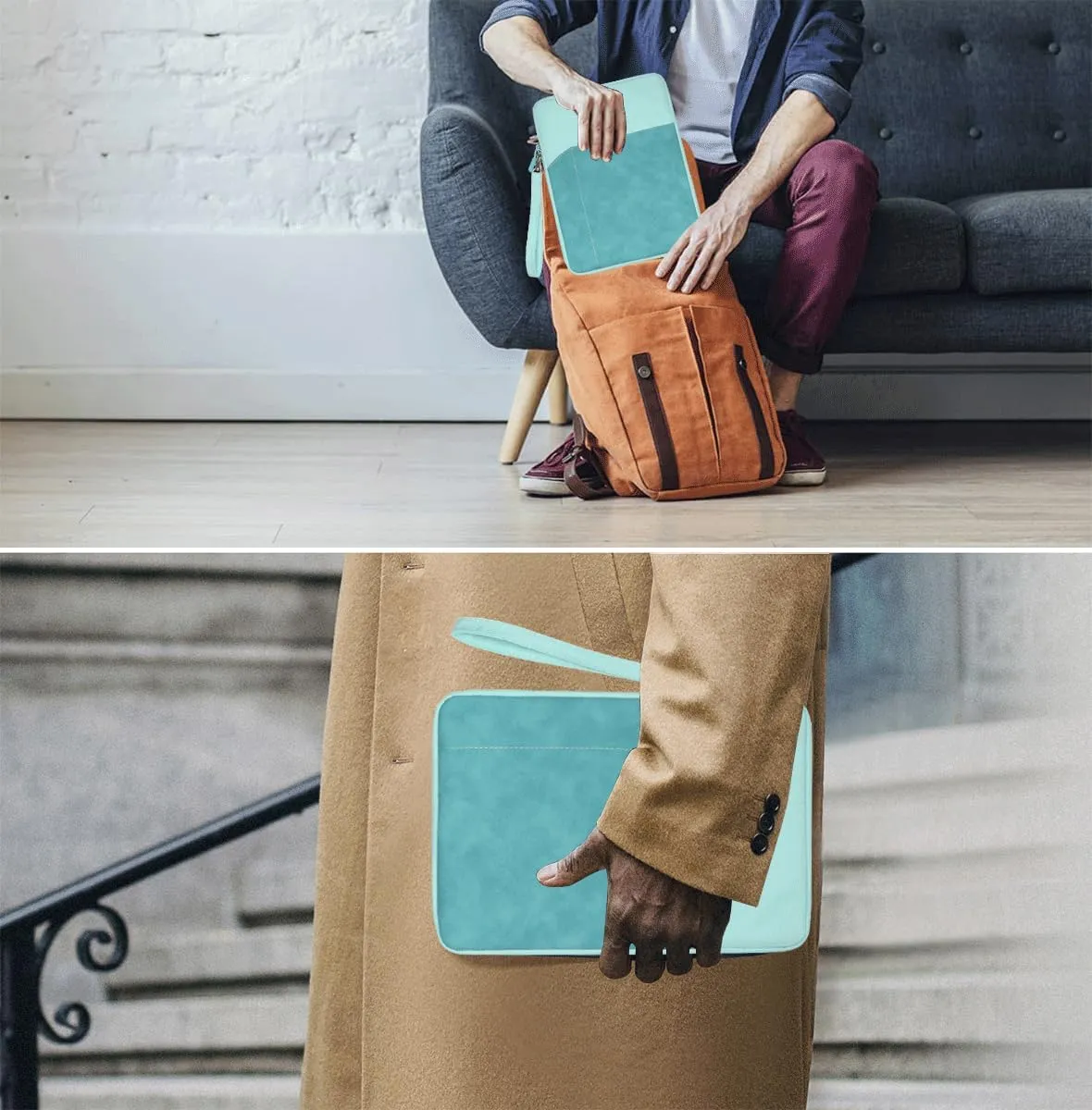 7-8 Inch Tablet Sleeve Bag for iPad Mini 6/8.3", "iPad Mini 5/4/3/2/7.9", "Samsung Galaxy Tab S2 8.0", "Tab A 8.0", "ZenPad Z8s 7.9", "Amazon Fire HD 8/8 Plus - Blue