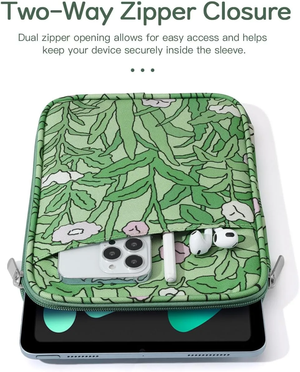 8-9 Inch Tablet Sleeve Bag Carrying Case for iPad Mini 7th/6th 8.3" 2024/2021, iPad Mini 5/4/3/2/1 7.9", Galaxy Tab A9/A7 Lite 8.7", Tab M8 8"/M9 9", Papaver Rhoeas