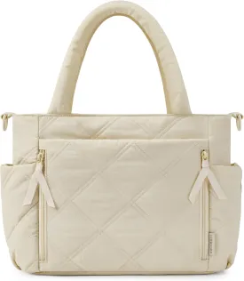 BAGSMART Tote Bag for Women, Puffer Tote Bag with Zipper, Shoulder Bag Handbag Quilted Tote Bag for Travel, Sport, Work