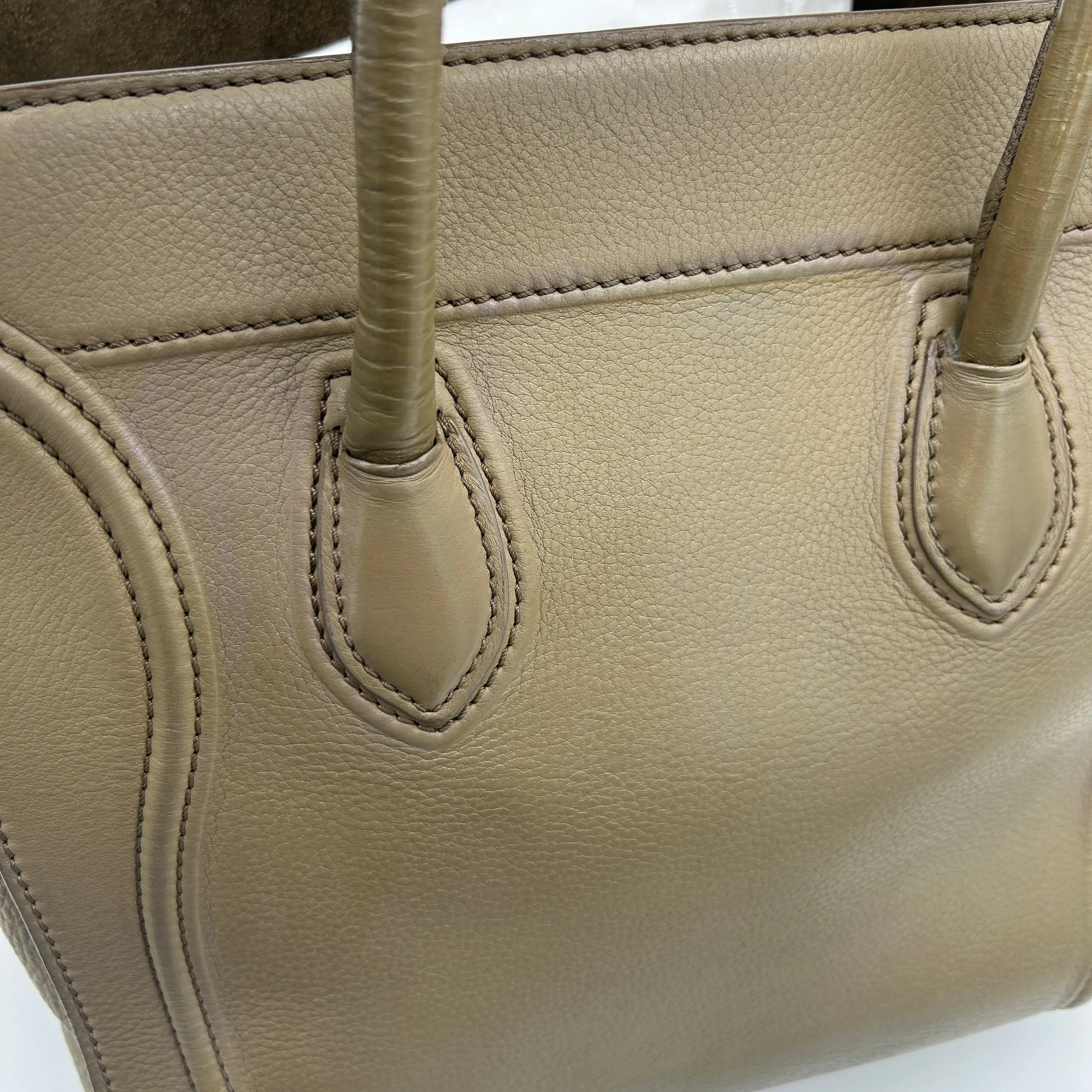 Celine Phantom Luggage Camel Supple Calfskin Leather Tote Bag Small