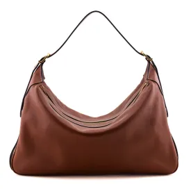 Celine Tan Supple Calfskin Large Romy Shoulder Bag