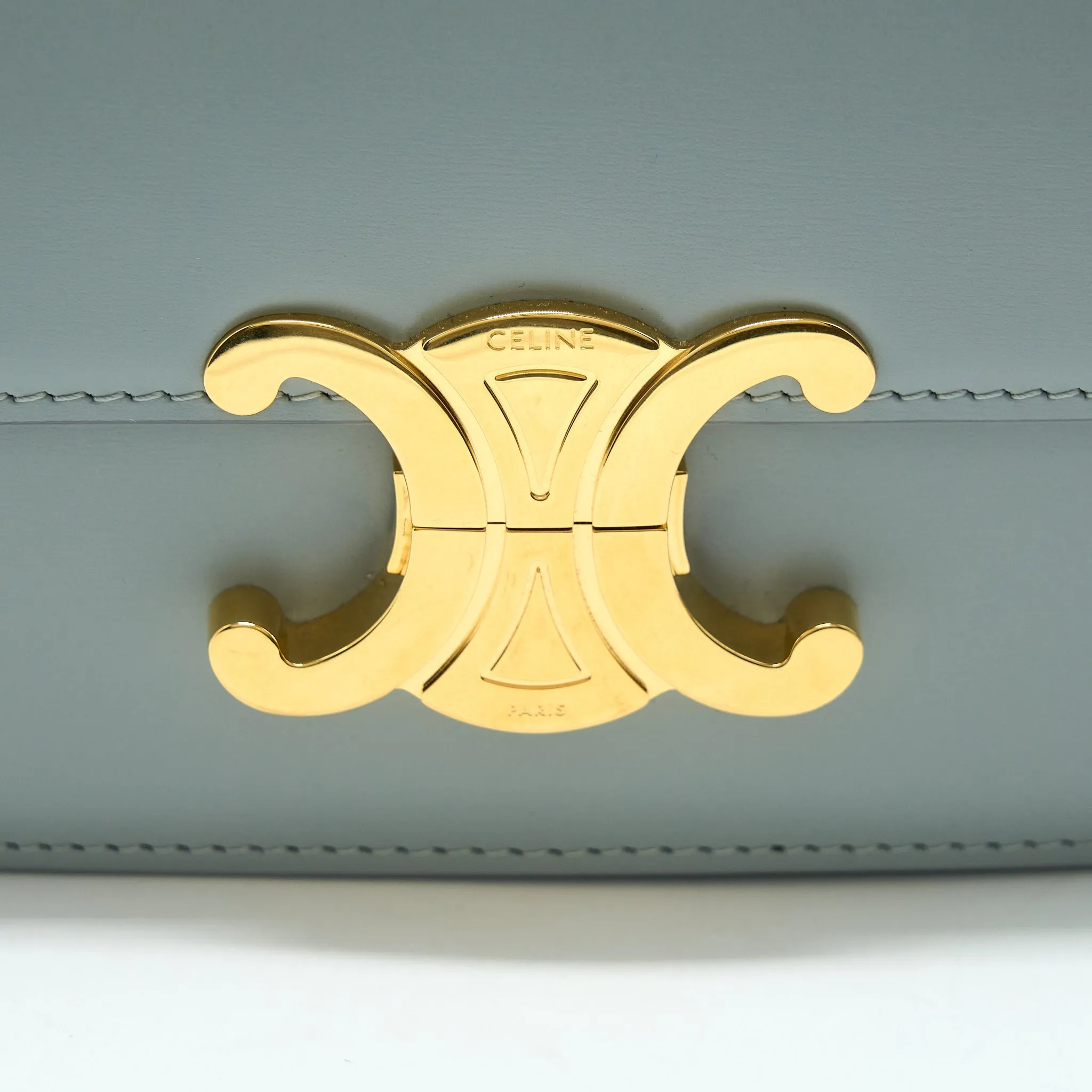 Celine Teen Triomphe Bag Calfskin Mineral