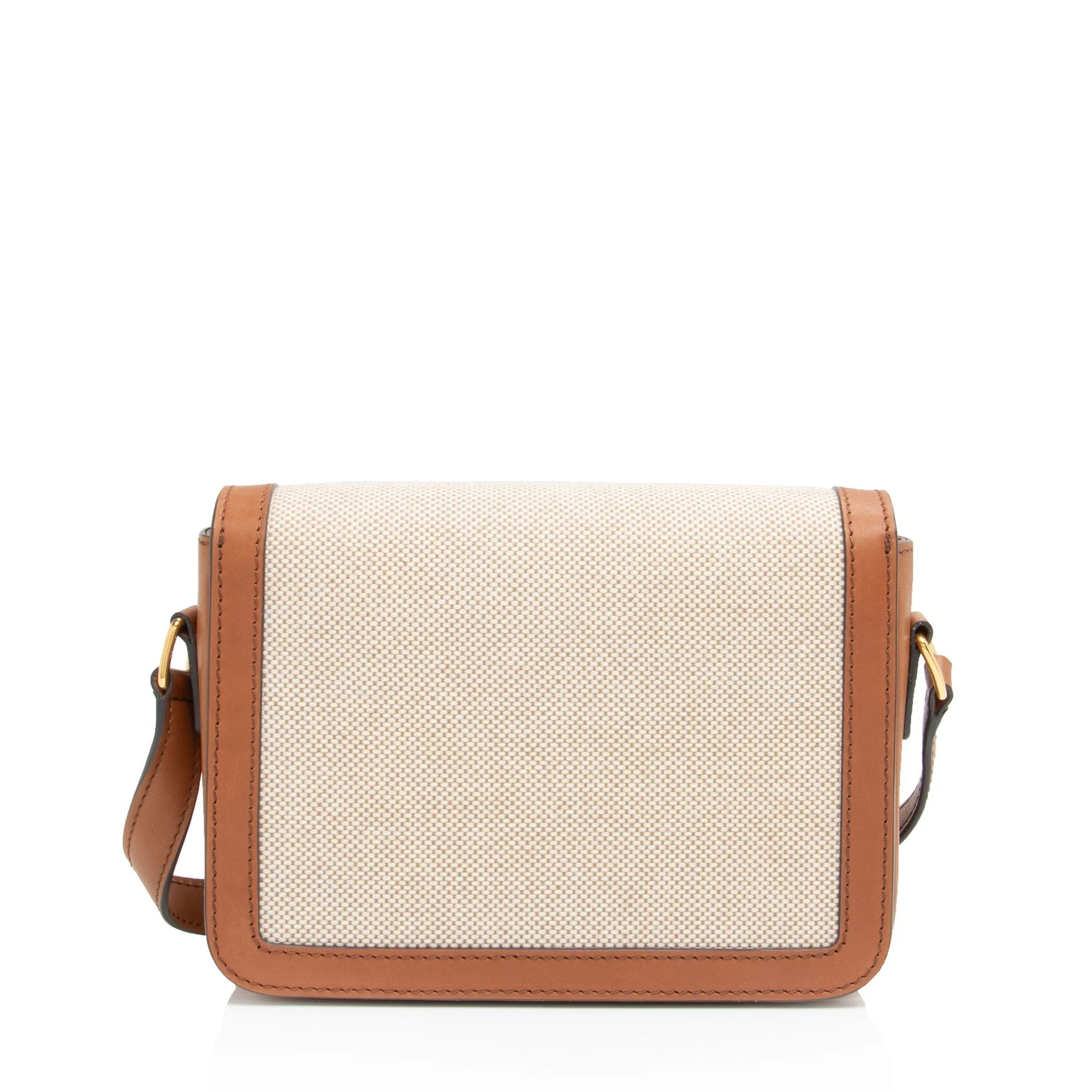 Celine Textile Calfskin Triomphe Teen Shoulder Bag