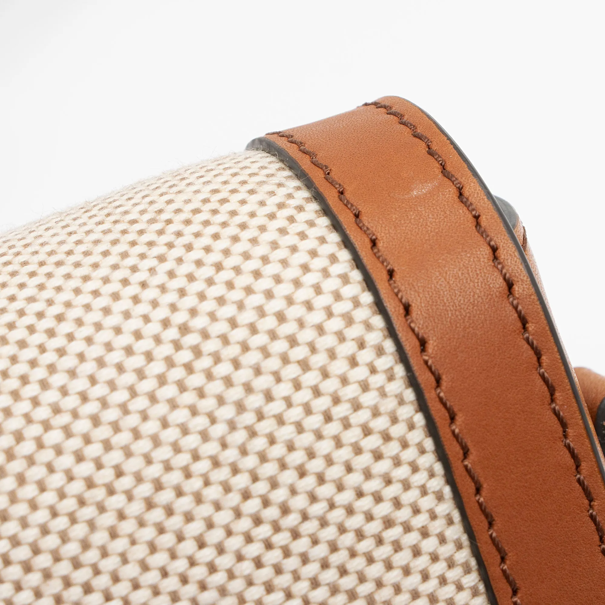 Celine Textile Calfskin Triomphe Teen Shoulder Bag
