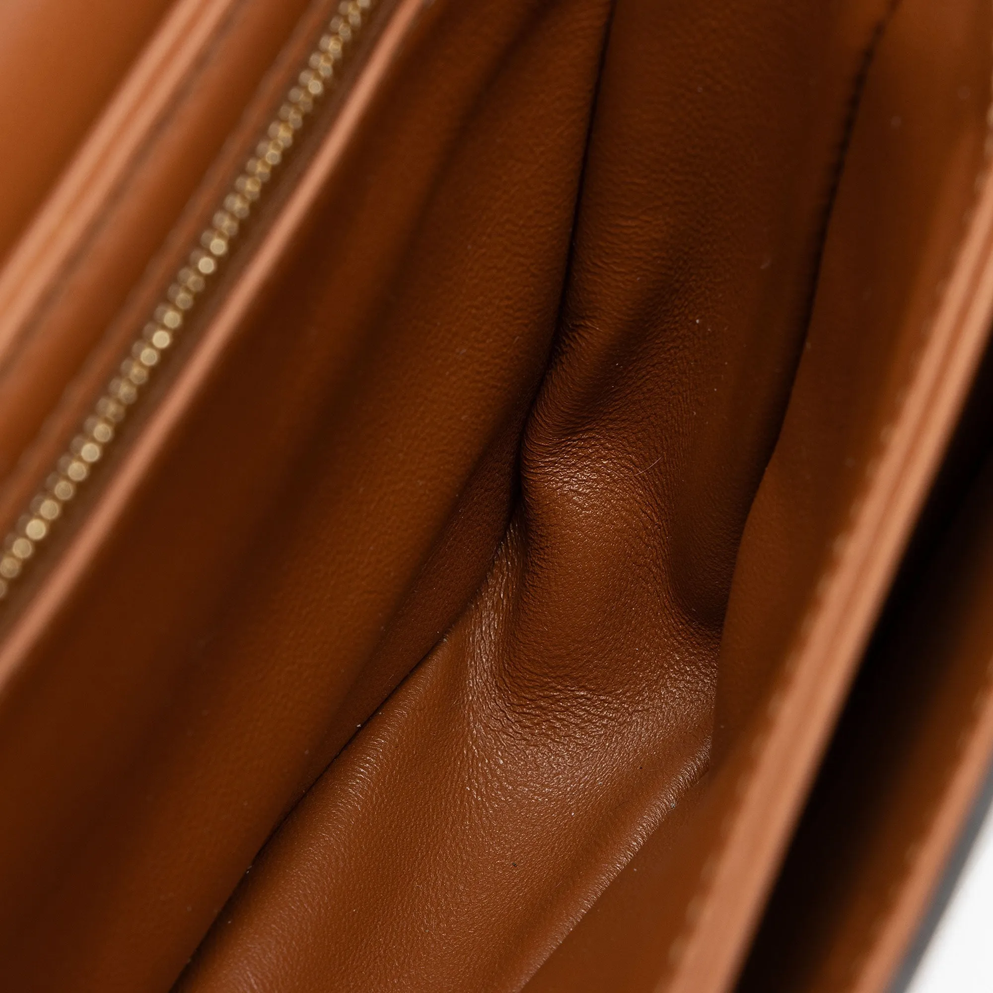 Celine Textile Calfskin Triomphe Teen Shoulder Bag