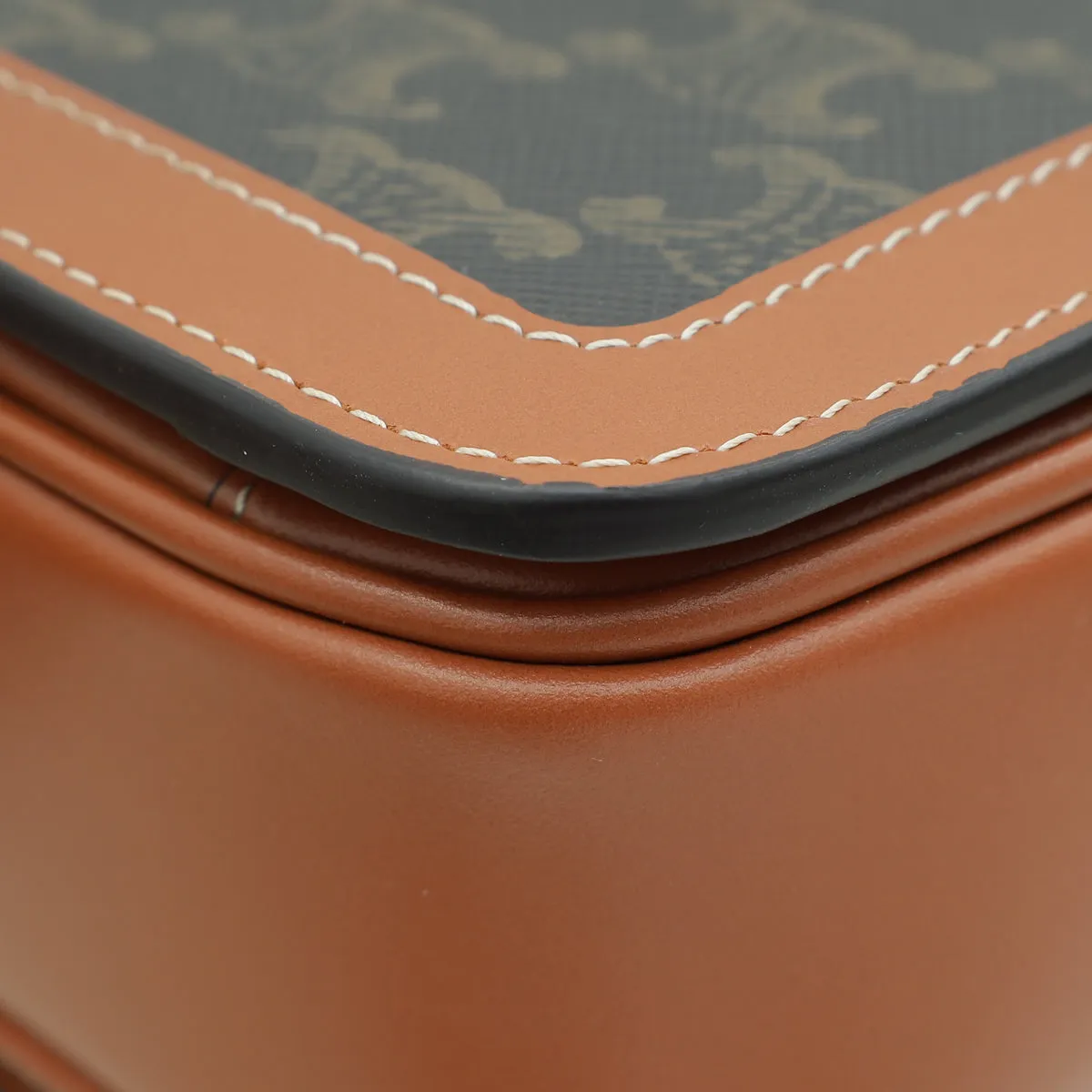 Celine Tricolor Teen Triomphe Flap Shoulder Bag