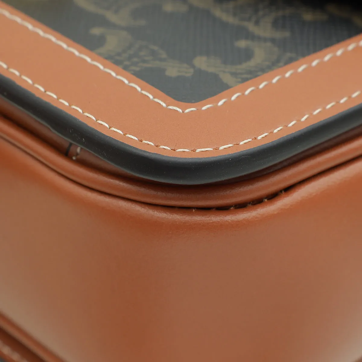 Celine Tricolor Teen Triomphe Flap Shoulder Bag