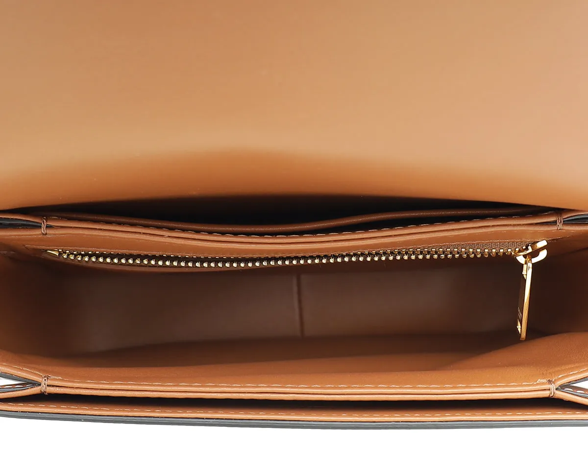 Celine Tricolor Teen Triomphe Flap Shoulder Bag