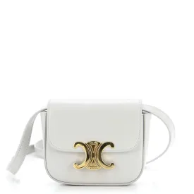 CELINE Triomphe Shoulder Bag Smooth Calfskin Mini
