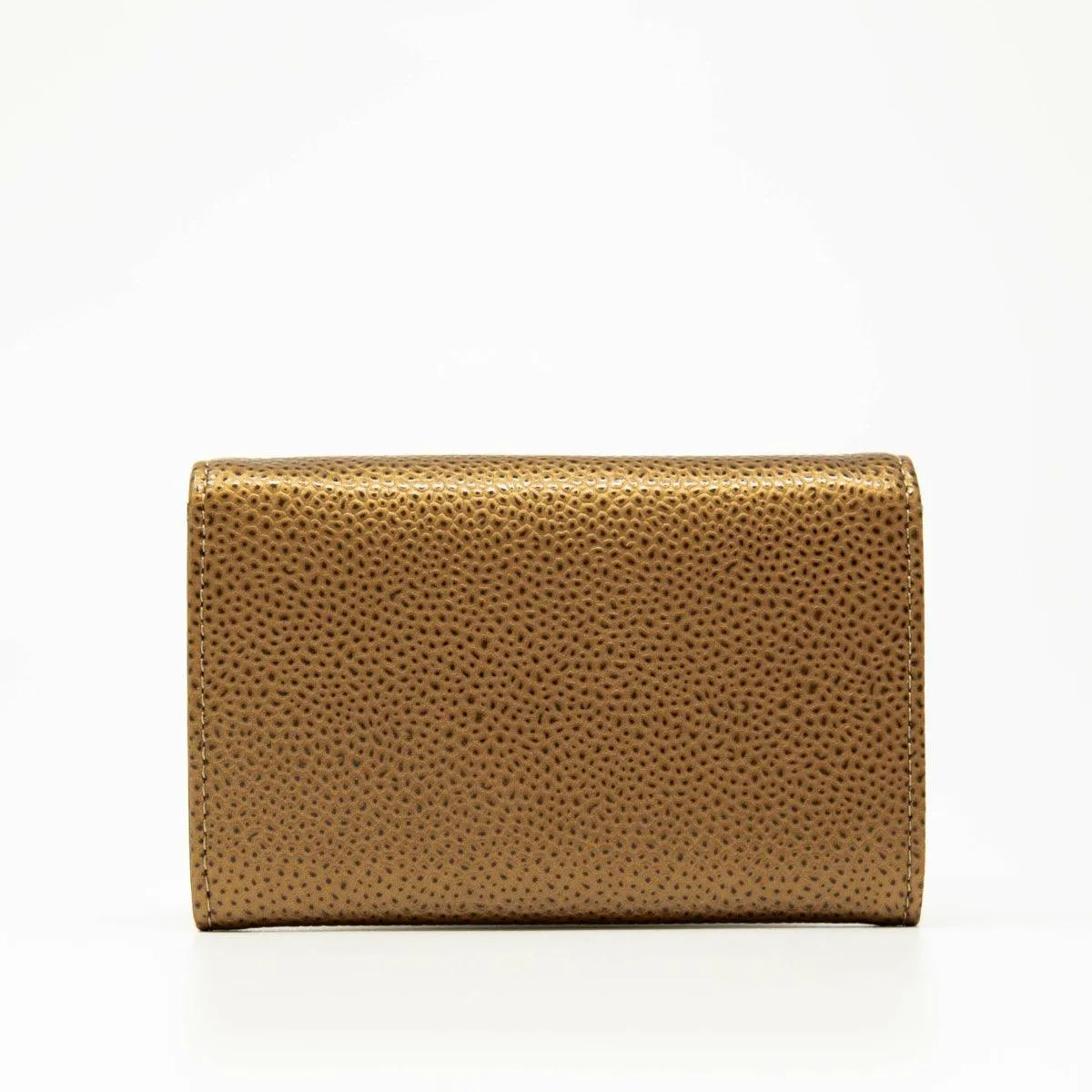 Chanel Bronze Caviar Flap Card Holder