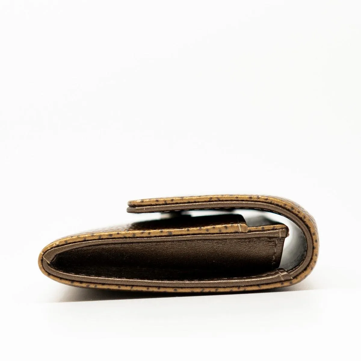 Chanel Bronze Caviar Flap Card Holder