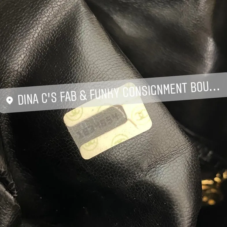 Chanel Vintage Black Bucket Bag
