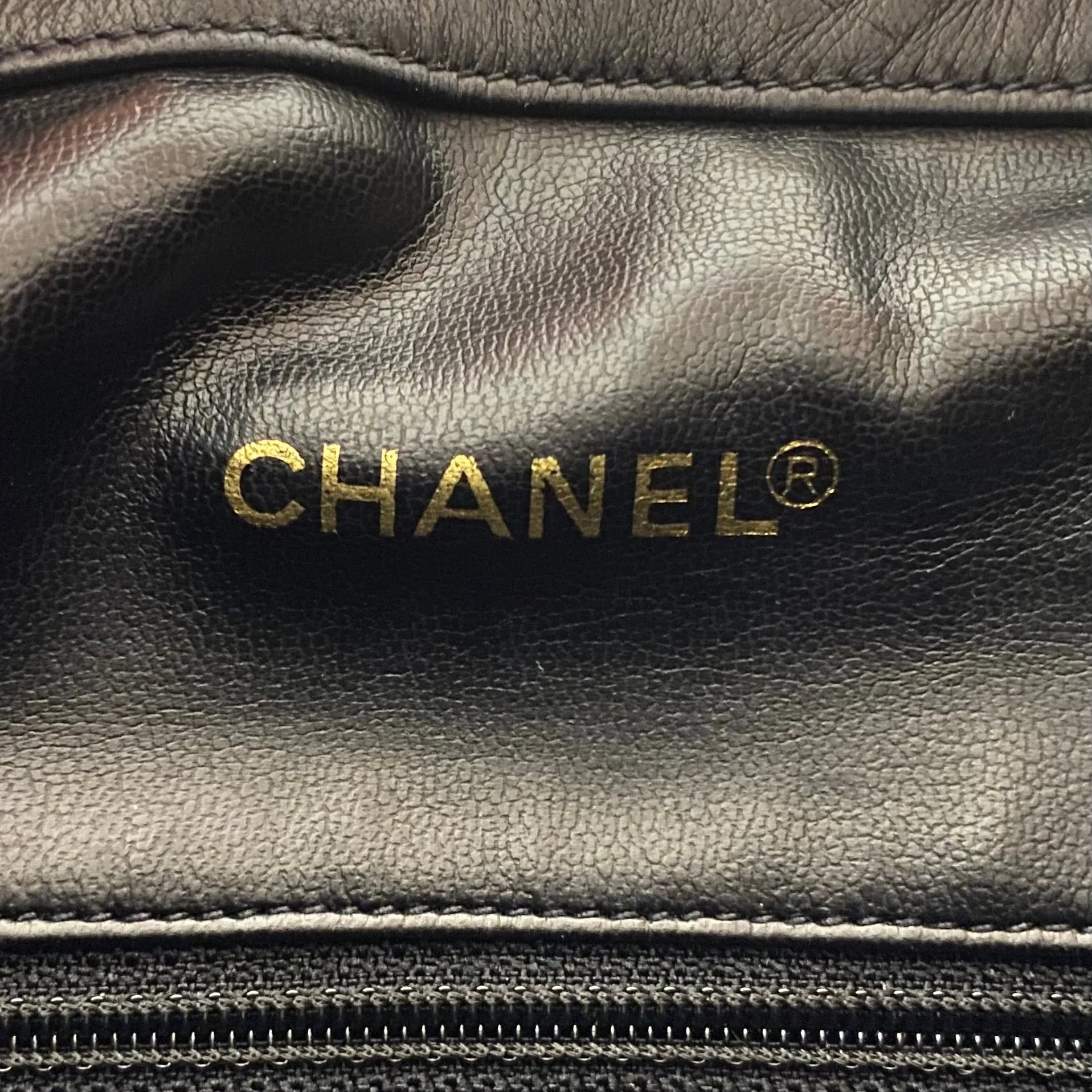 Chanel Vintage Black Bucket Bag