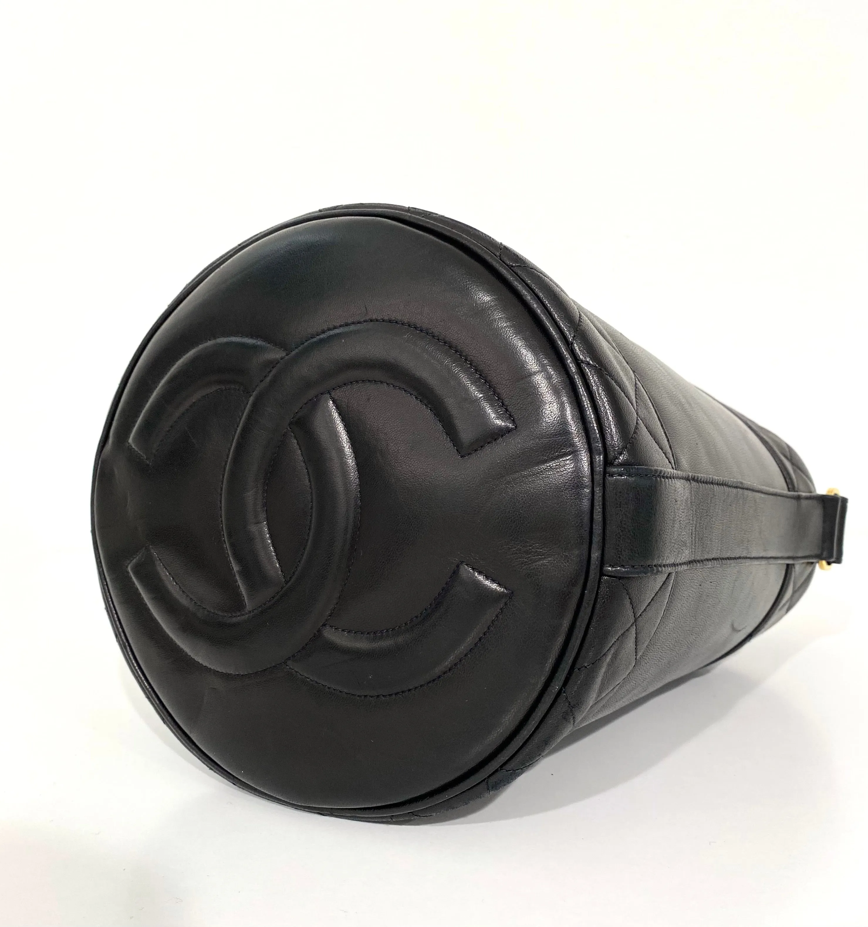 Chanel Vintage Black Bucket Bag
