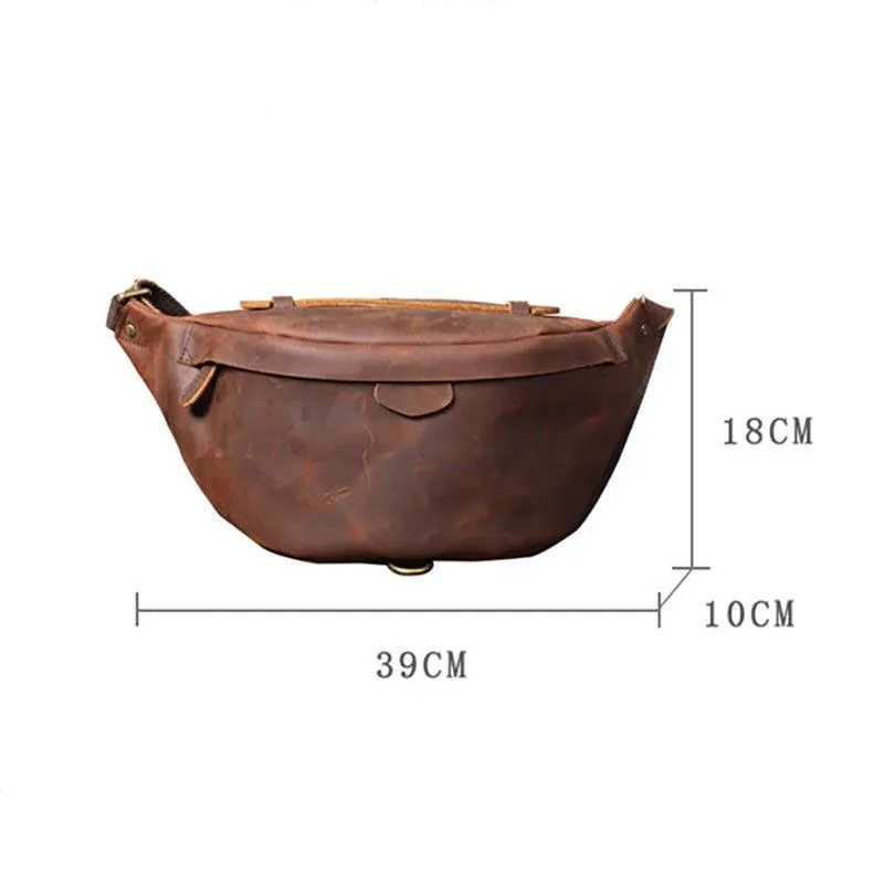Cowhide Leather Vintage Cross Body Bag