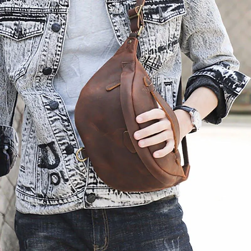 Cowhide Leather Vintage Cross Body Bag