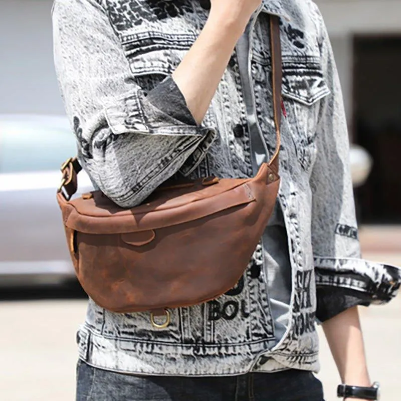 Cowhide Leather Vintage Cross Body Bag