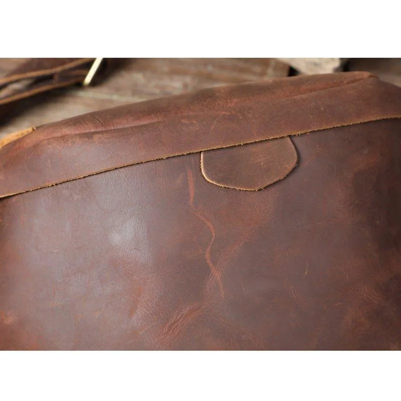 Cowhide Leather Vintage Cross Body Bag