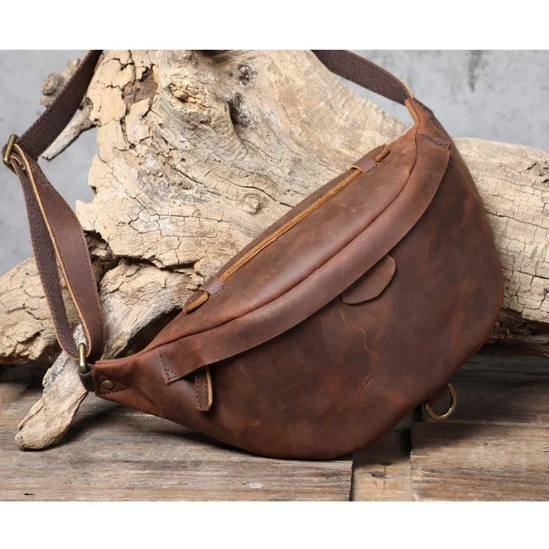 Cowhide Leather Vintage Cross Body Bag