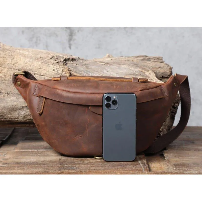 Cowhide Leather Vintage Cross Body Bag