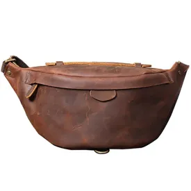 Cowhide Leather Vintage Cross Body Bag
