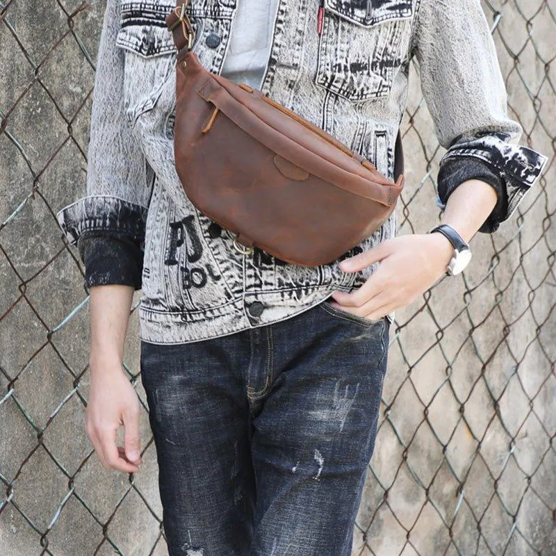 Cowhide Leather Vintage Cross Body Bag