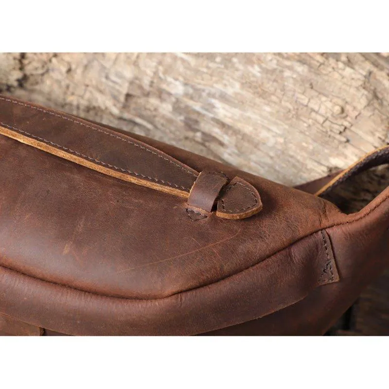 Cowhide Leather Vintage Cross Body Bag