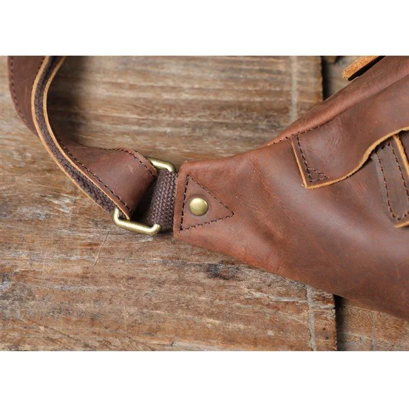Cowhide Leather Vintage Cross Body Bag