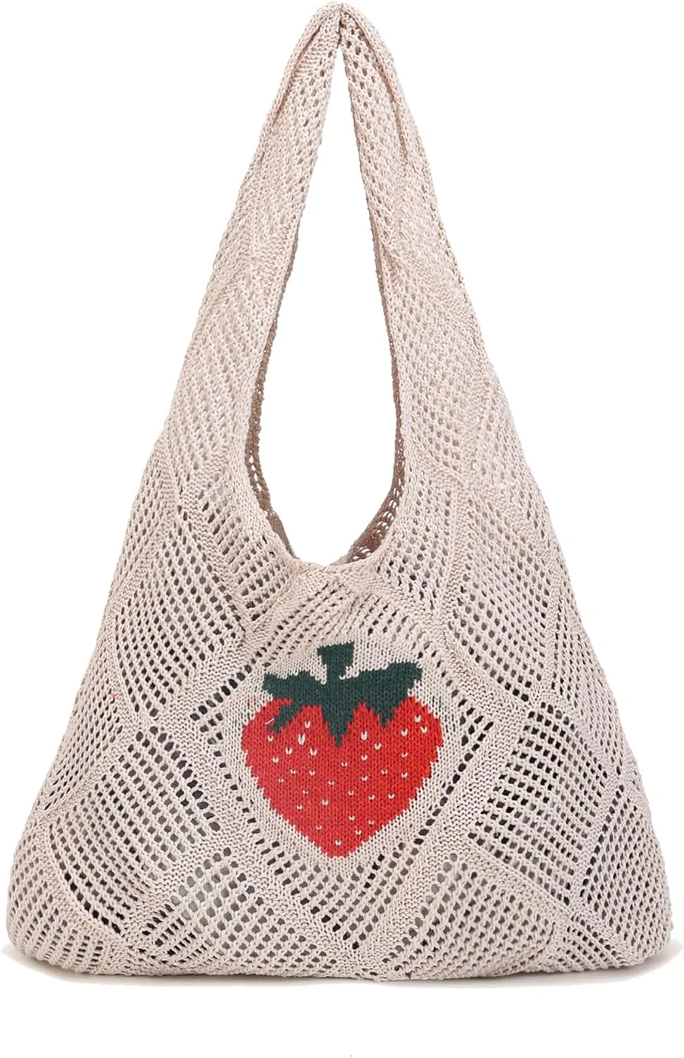 Crochet Mesh Beach Tote Shoulder Handbags Hobo Summer Aesthetic Women's Bag