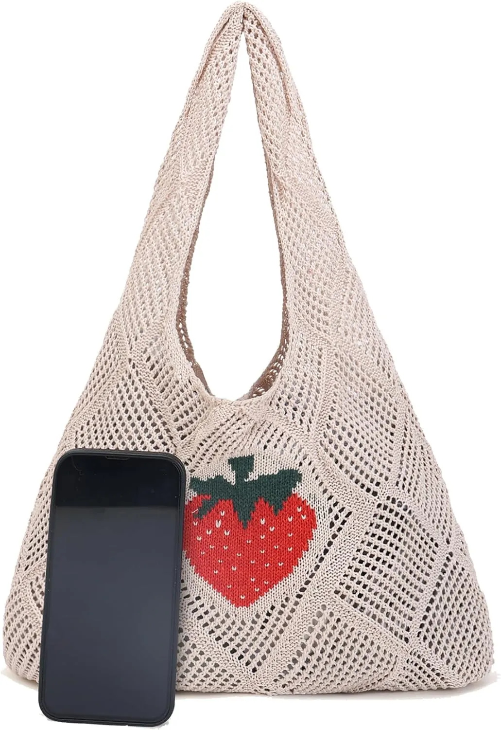 Crochet Mesh Beach Tote Shoulder Handbags Hobo Summer Aesthetic Women's Bag