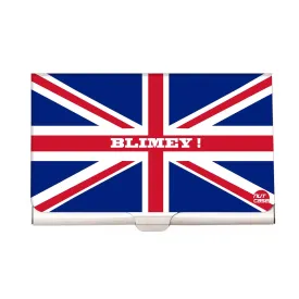 Designer Visiting Card Holder Nutcase - Blimey !  Union Jack British Flag