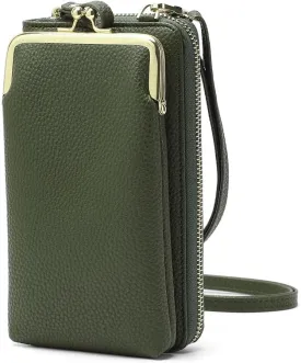 EASTNIGHTS Small Crossbody Phone Bag for Women Cell Phone Purse Wallet Kiss Lock Cute Shoulder Bag with Credit Card Slots