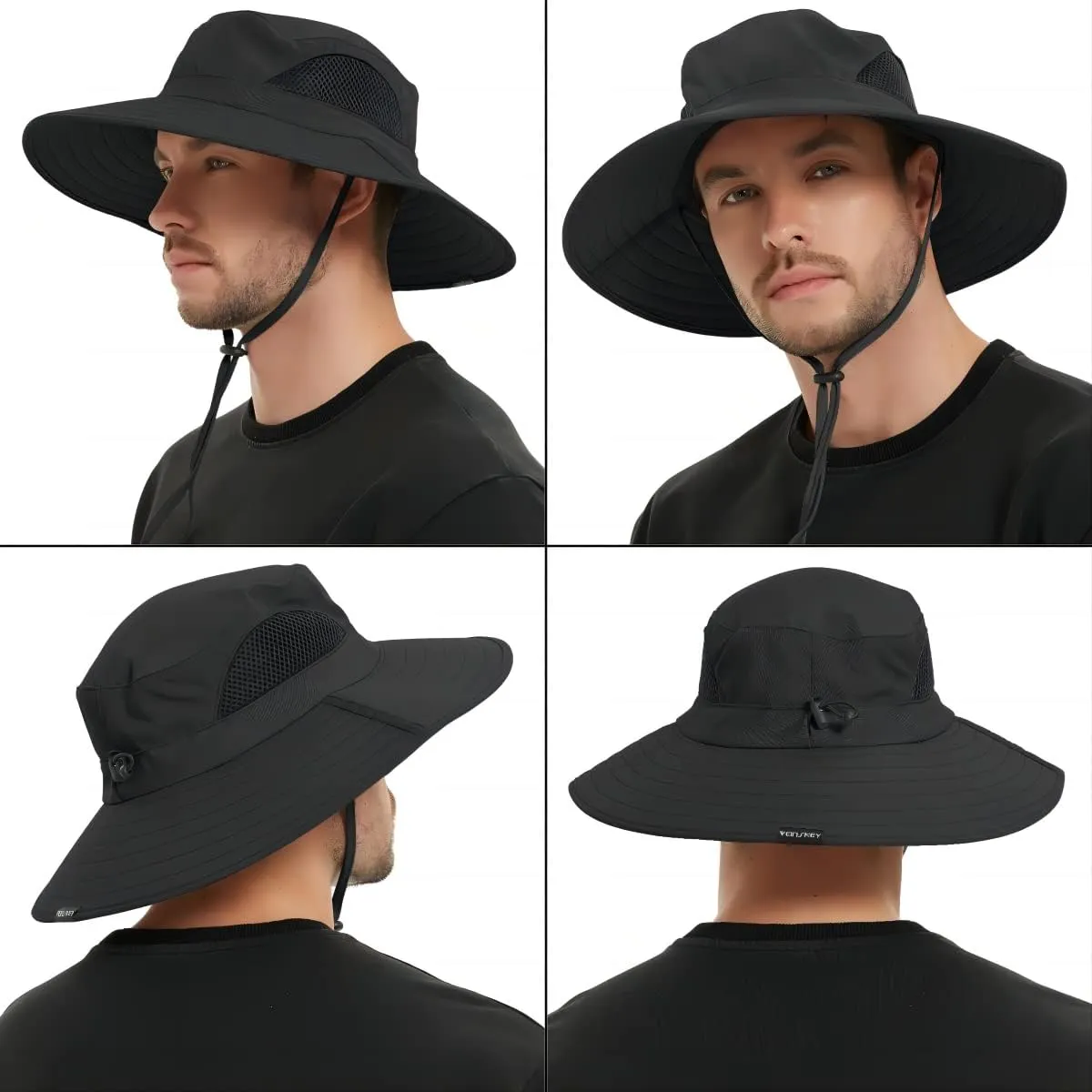 EINSKEY Wide Brim Sun Hat, UPF 50  UV Protection Waterproof Packable Bucket Hat for Men & Women, Fishing Hiking Beach Garden