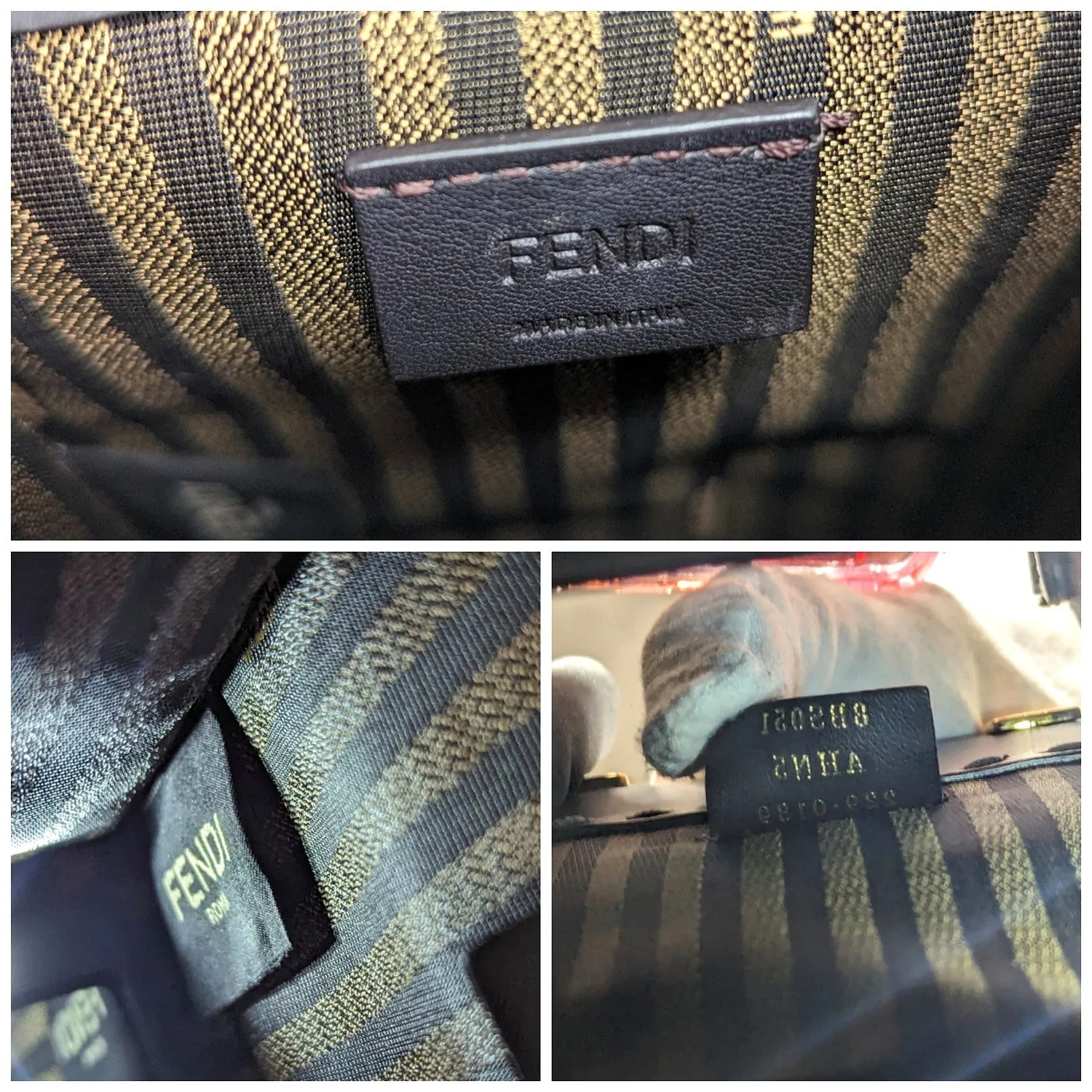 Fendi Gray Sunshine Mini Crossbody Shopper Tote