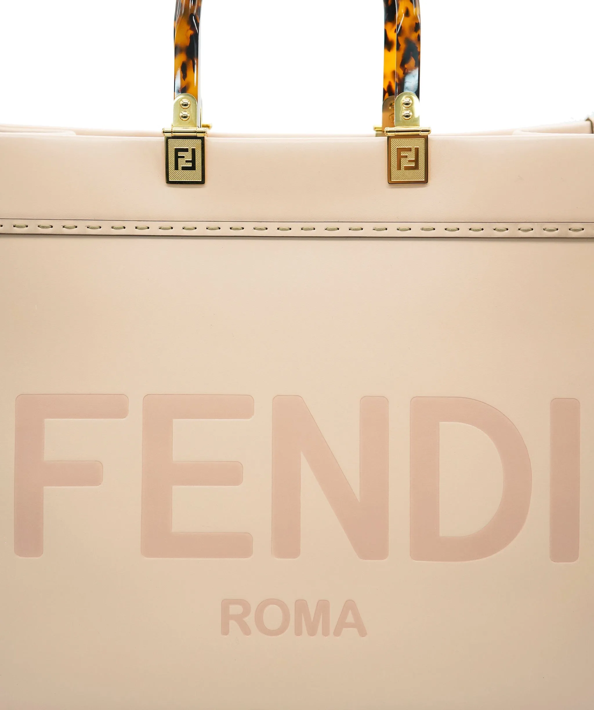 Fendi pink large leather sunshine tote  - AJC0782