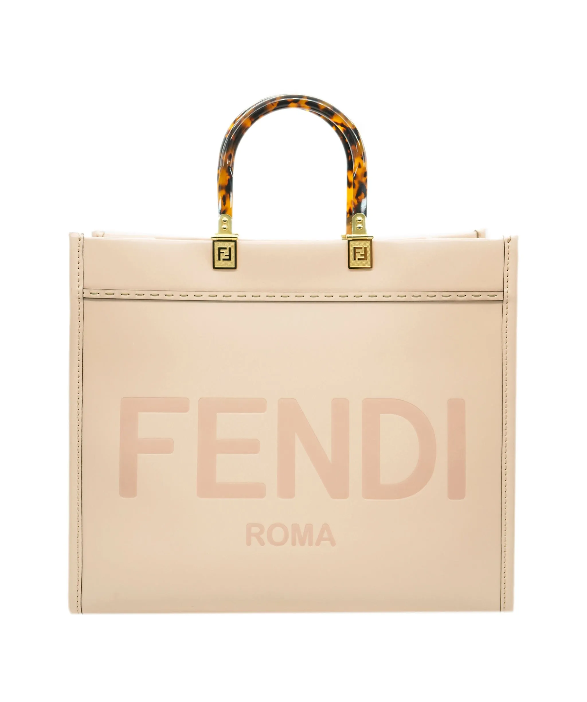 Fendi pink large leather sunshine tote  - AJC0782
