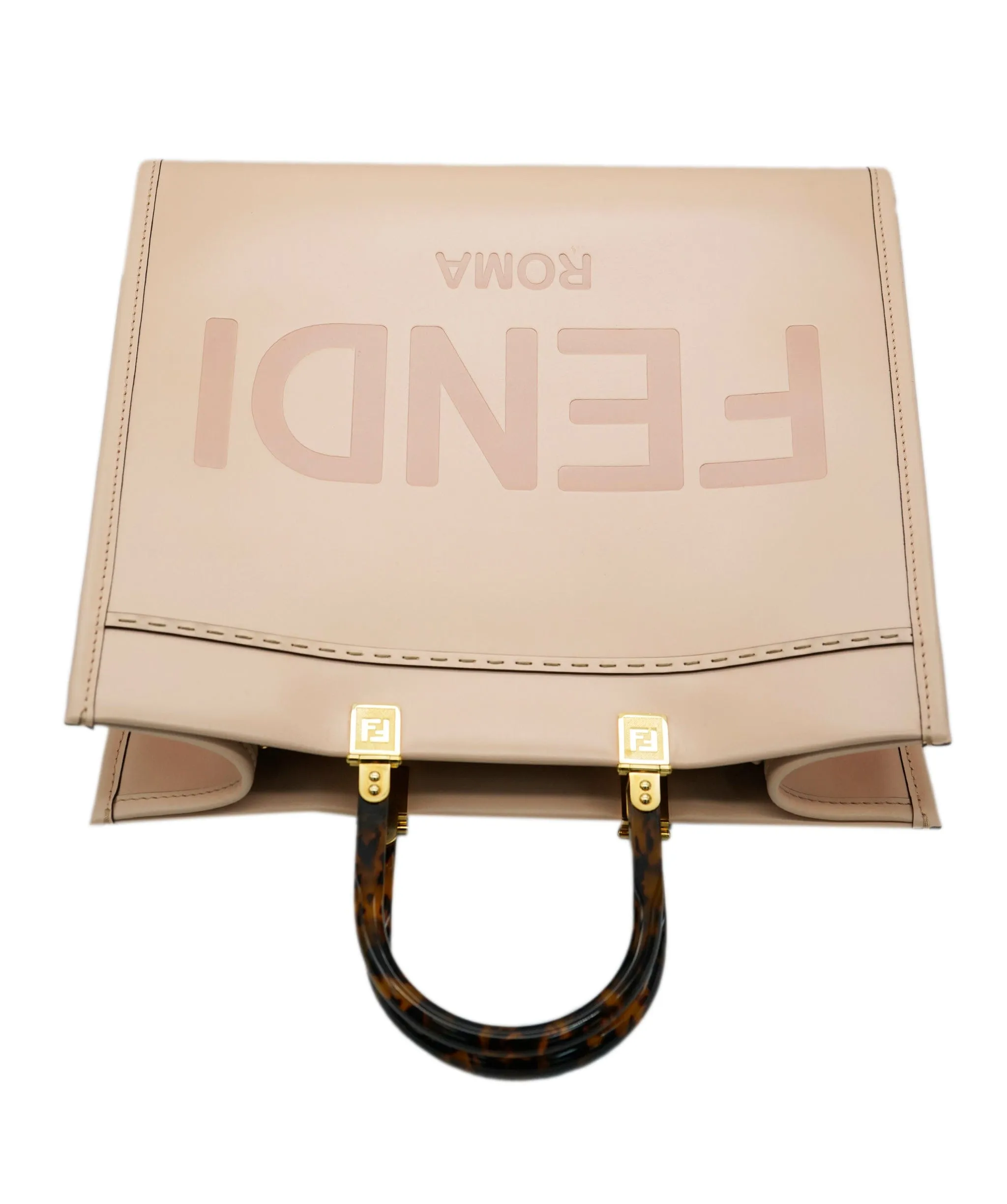 Fendi pink large leather sunshine tote  - AJC0782