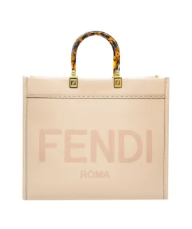 Fendi pink large leather sunshine tote  - AJC0782