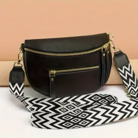 GENUINE LEATHER CROSS BODY BAG