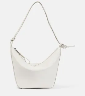 Hammock Mini Loewe Leather Crossbody Bag, White