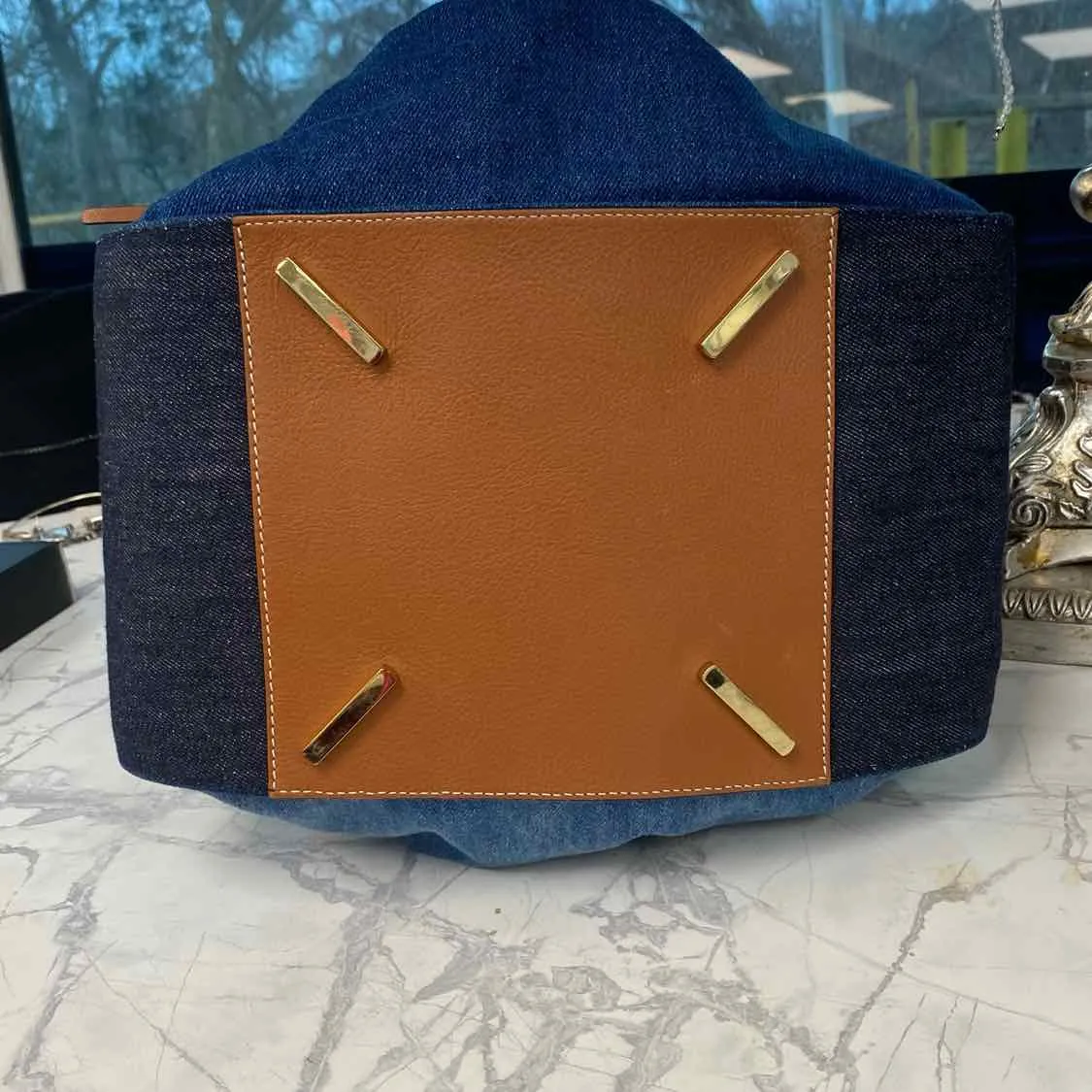Loewe Denim Denim Hobo Bag