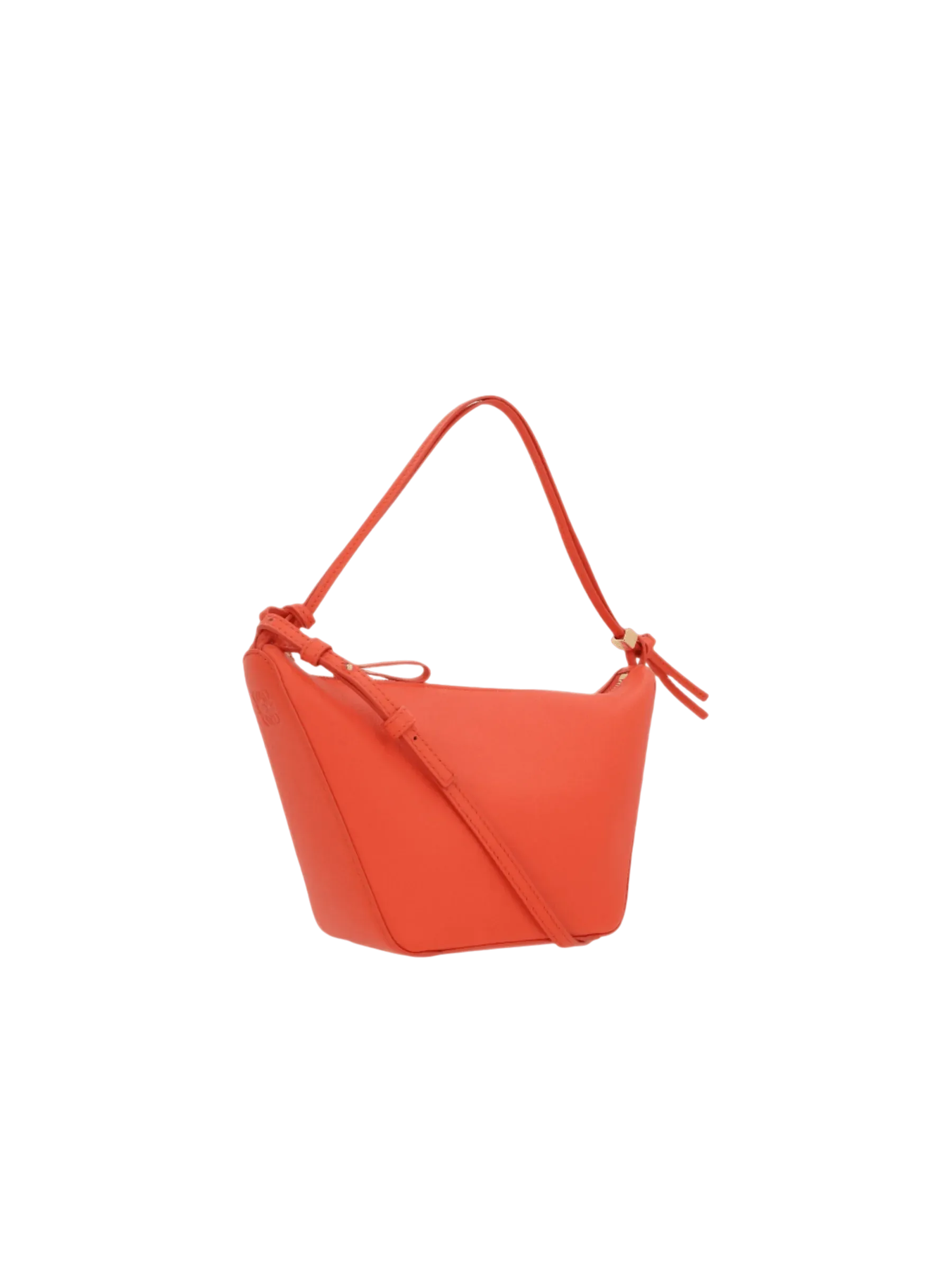 Mini Hammock Leather Hobo Bag
