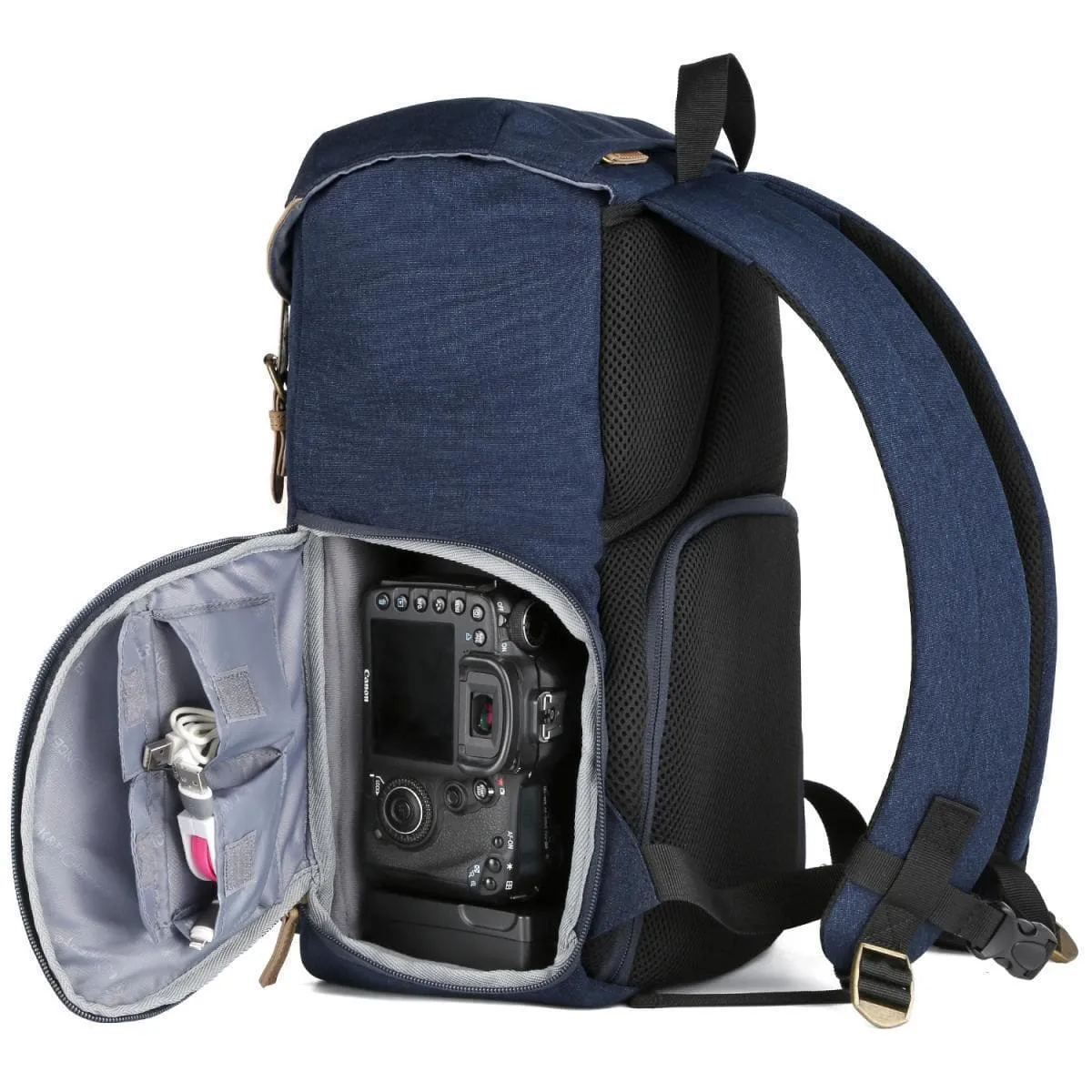 Multifunctional Camera Backpack,DSLR/SLR Photography Backpack Fits 15.6 inch Laptop Compatible with Nikon/Sony/Olympus for Photography/Hiking/Travel