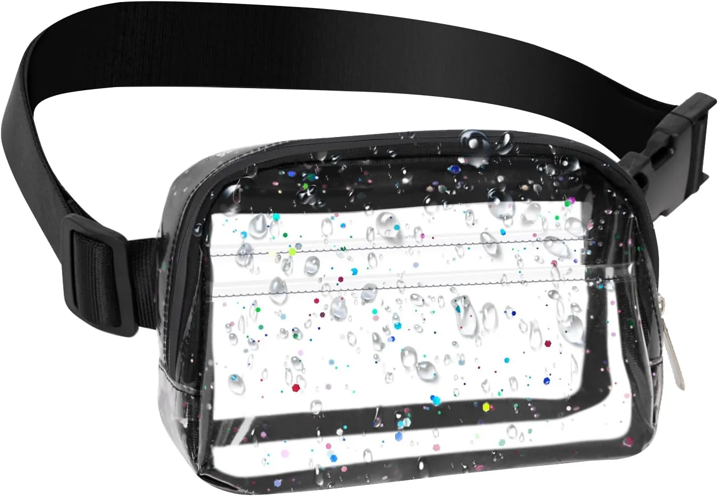 Mums Memory Waterproof Mini Belt Bag for Women, Clear Everywhere Crossbody Fanny Pack for Travel, Running, Hiking, and Cycling