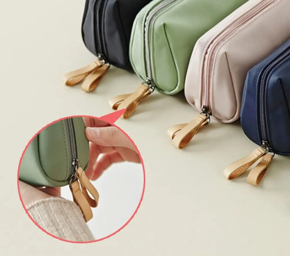 Small Makeup Bag for Purse, Makeup Pouch Small Cosmetic Bag Mini Portable Handbag for Women and Girls (Rouge Pink)