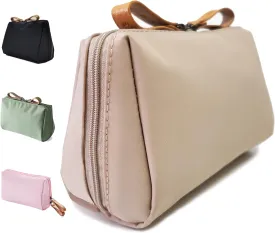 Small Makeup Bag for Purse, Makeup Pouch Small Cosmetic Bag Mini Portable Handbag for Women and Girls (Rouge Pink)