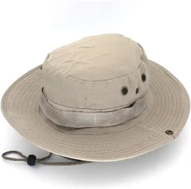Solid Color Outdoor Fishing Hiking Bucket Hat for Men Women Sports Travel Caps Unisex Soft Fordable Cap