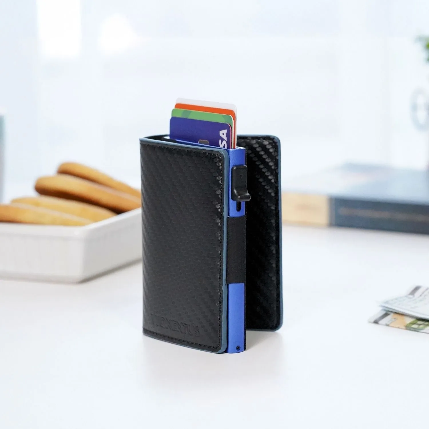 Tan Leather Flat Card Holder