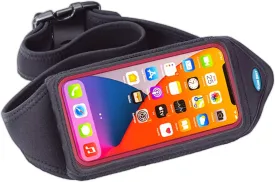 Tune Belt IP6 Running Belt for Men & Women, Universal Phone Waist Pack for Large Smartphones & Cases  Compatible with iPhone 16/15/14/13 Pro Max, Plus, Galaxy Ultra, Touchscreen Window, Extra Pocket
