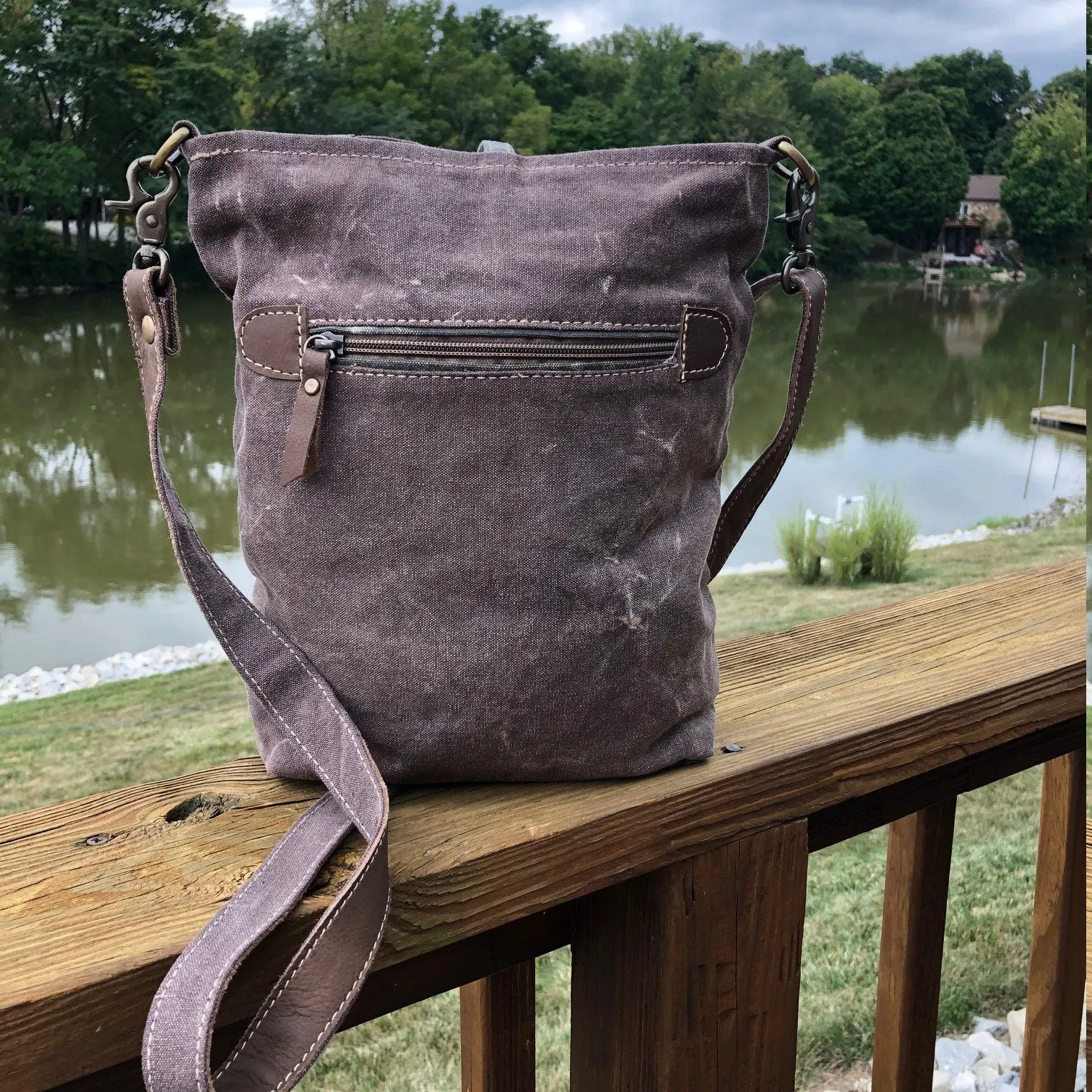 Vintage Map Purse Crossbody Bag~ You're Going To Love this Sustainable Canvas Bag!